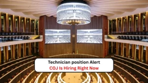 Technician position Alert – COJ Is Hiring Right Now
