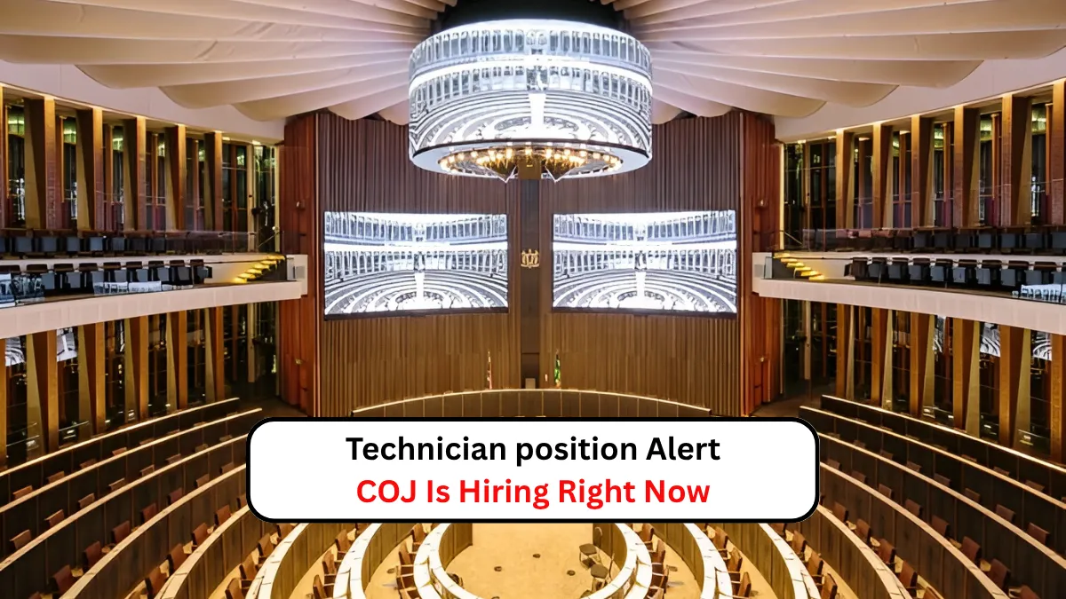 Technician position Alert – COJ Is Hiring Right Now