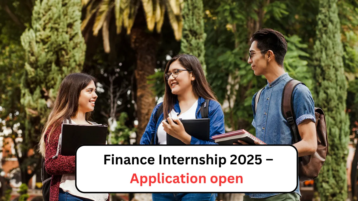 Finance Internship 2025 – Application open