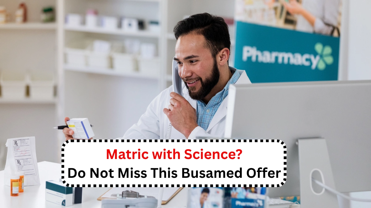 Matric with Science Do Not Miss This Busamed Offer