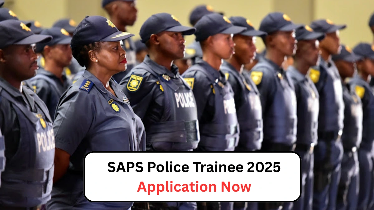 SAPS Police Trainee 2025 Application Now